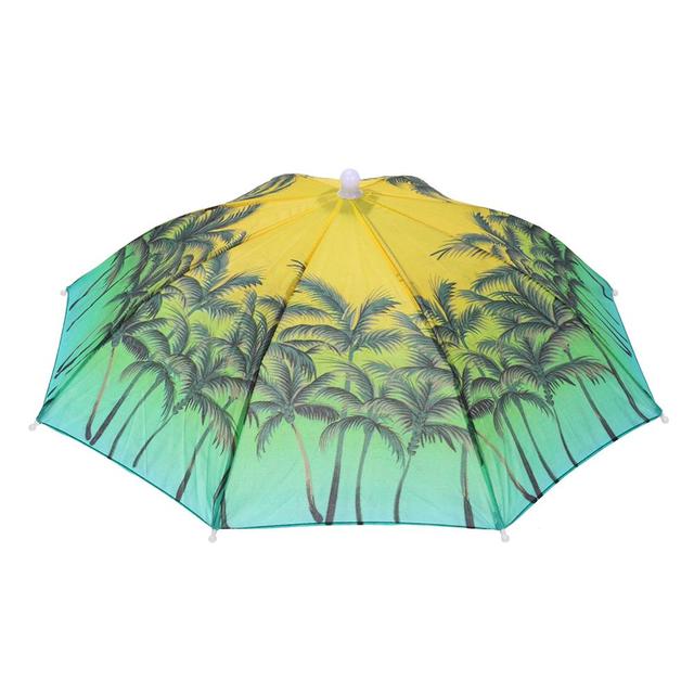 Green Yellow One Layer Umbrella Hat | Umbrella Hat